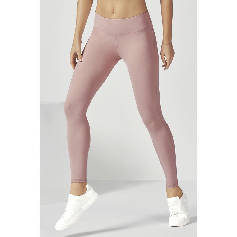 Fabletics Mid-Rise Powerhold Leggings - Lavender